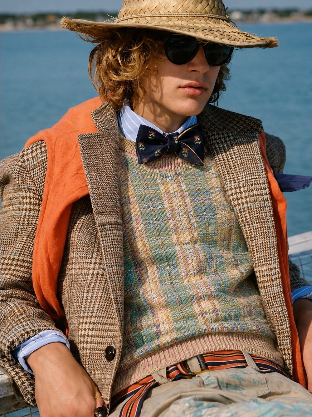 Vintage Colours By Alexander Julian Men Sweater L  90s Made Hong Kong
